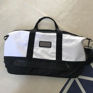 Stella McCartney Adidas gym bag white & black